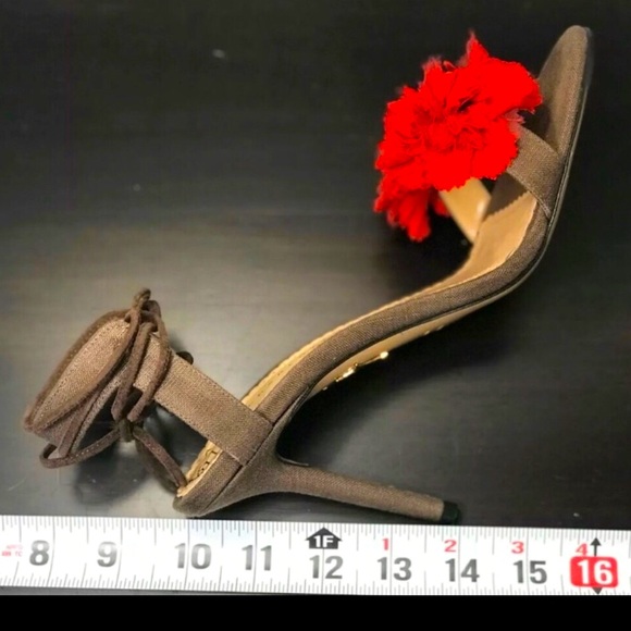 CHARLOTTE OLYMPIA Exotic Salsa Linen Sandals NEW - Picture 4 of 7